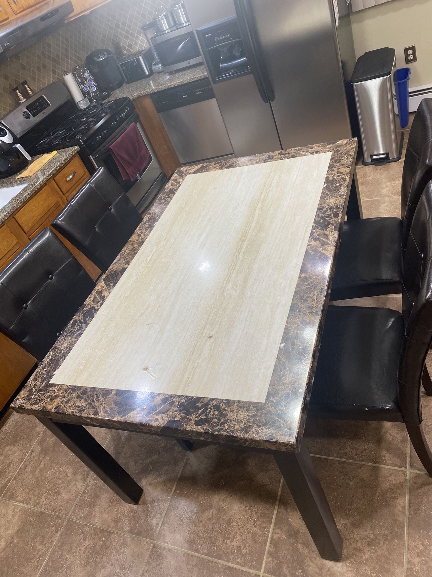 Kitchen table with chairs include: