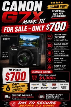 CANON G7X MARK III
