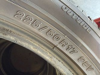 225/50/17 Yokohama (4 Tires) $60.00/ Each