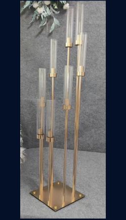 Gold Candelabra Centerpieces(Wedding,Parties,Birthday)
