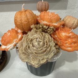 Velas Decorativas De Otoño,con Aroma De Canela,pastel De Calabaza Y Yerbas  Otoñales