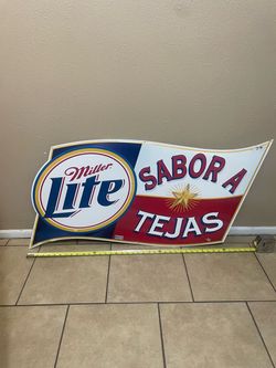 Tin metal sign