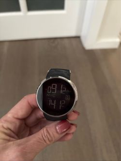 Gucci Digital Watch – Swiss Made – Black Rubber Strap (strap is broken)