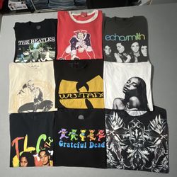 Vintage Band Shirt 35 T Shirt Lot Streetwear Jerseys Grateful Dead Affliction wutang Sade