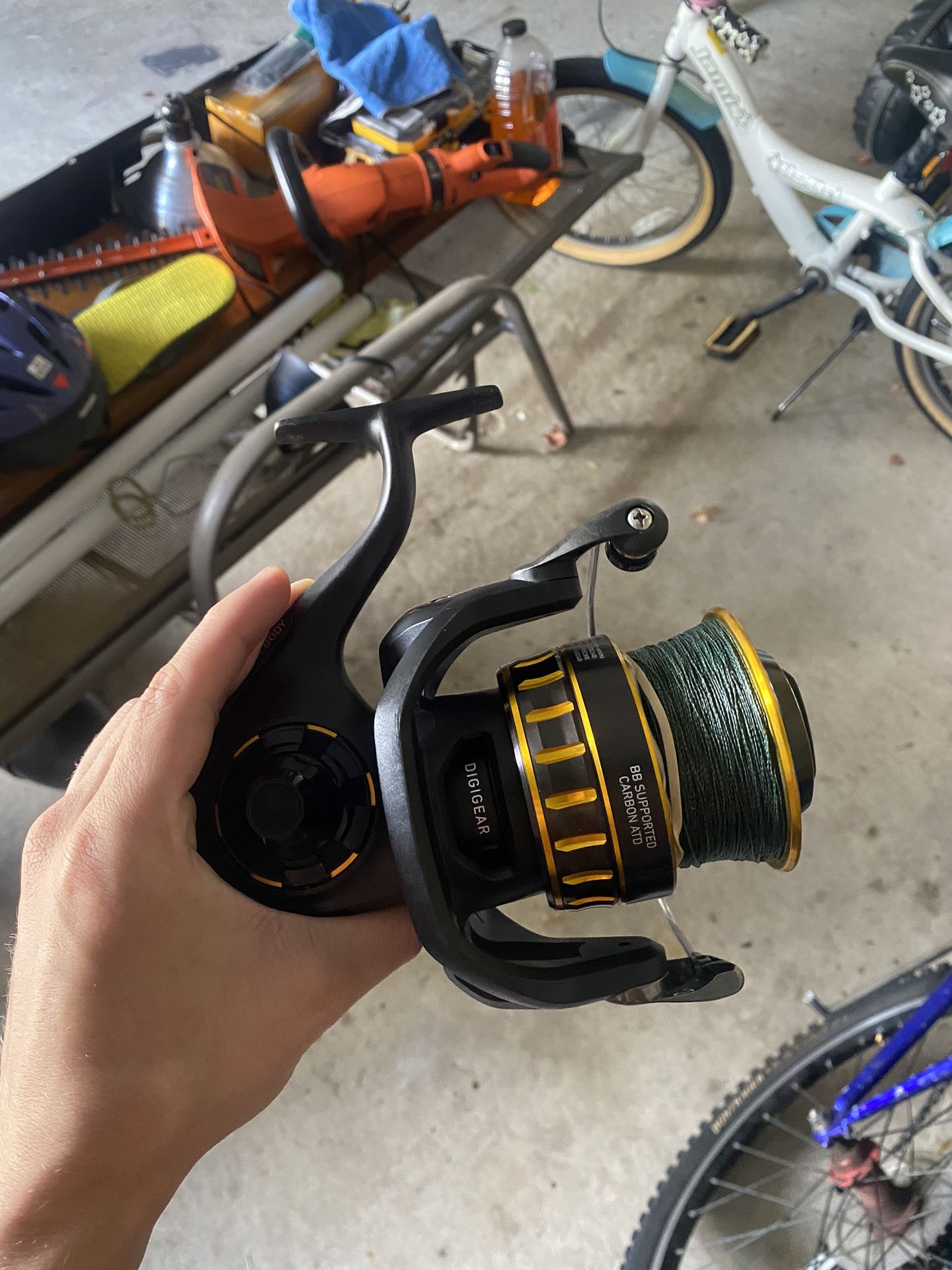 Reel With Braided Line