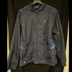 EUC FILA Mens Sport XL Jacket Windbreaker Zip Up Running Athletic casual 