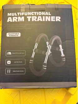 Twister Arm Trainer – Power Adjustable Chest & Arm Workout Bar, Dual Resistance $15 in color Red
