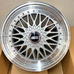 New 19 Inch BBS Super RS Style Rims Wheels 19x8.5 +35, 19x9.5 +35 (5x120) Staggered Set CB: 72.6