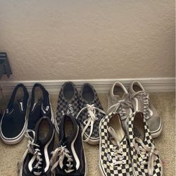 5 Pairs Of  Vans 