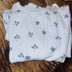 Long Sleeve Short Pajama Set 