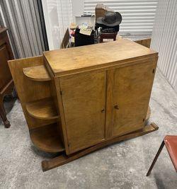 French Art Deco Wood Cabinet — Early 1900s