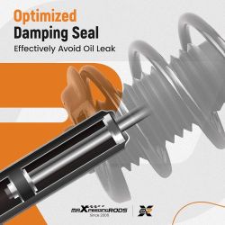 2Pc Front Shock Struts for Hyundai Elantra 2011-2016 Sedan, 172709 172708 Complete Strut Coil Spring Assembly