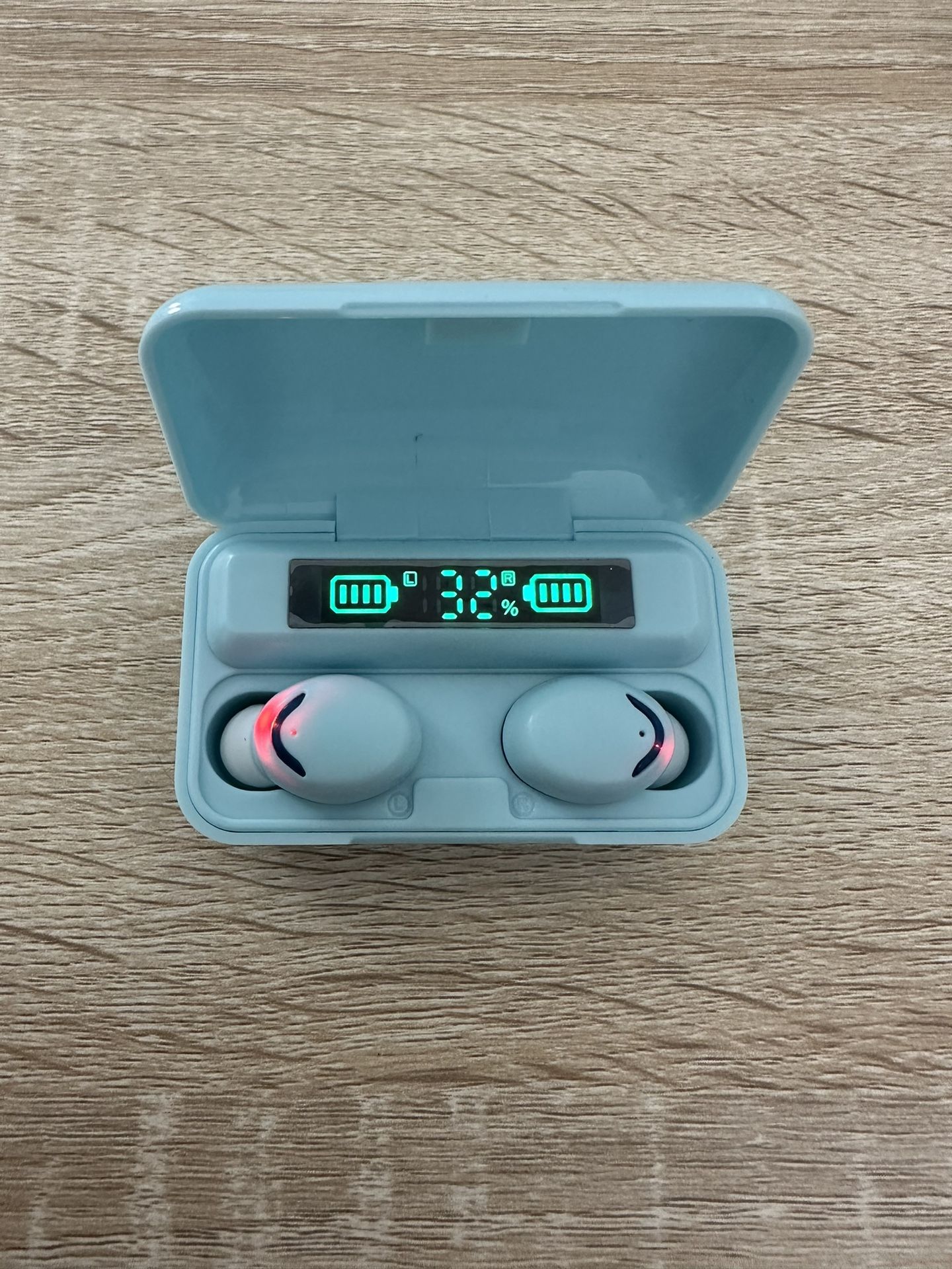 TWS Blue Bluetooth 5.0 Wireless Earbuds Headphone Waterproof