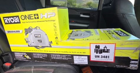 ONE+ HP 18V Brushless Cordless 6-1/2 in. Track Saw Kit w/ 4 Ah HP Battery, Charger, & Track Saw Material Clamp (2-Pk