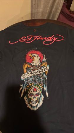 Ed Hardy Black Graphic T-Shirt