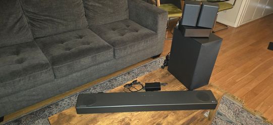 ​LG S75QR 5.1.2 Channel Dolby Atmos Soundbar System (520W) w/ Subwoofer & Rear Speakers