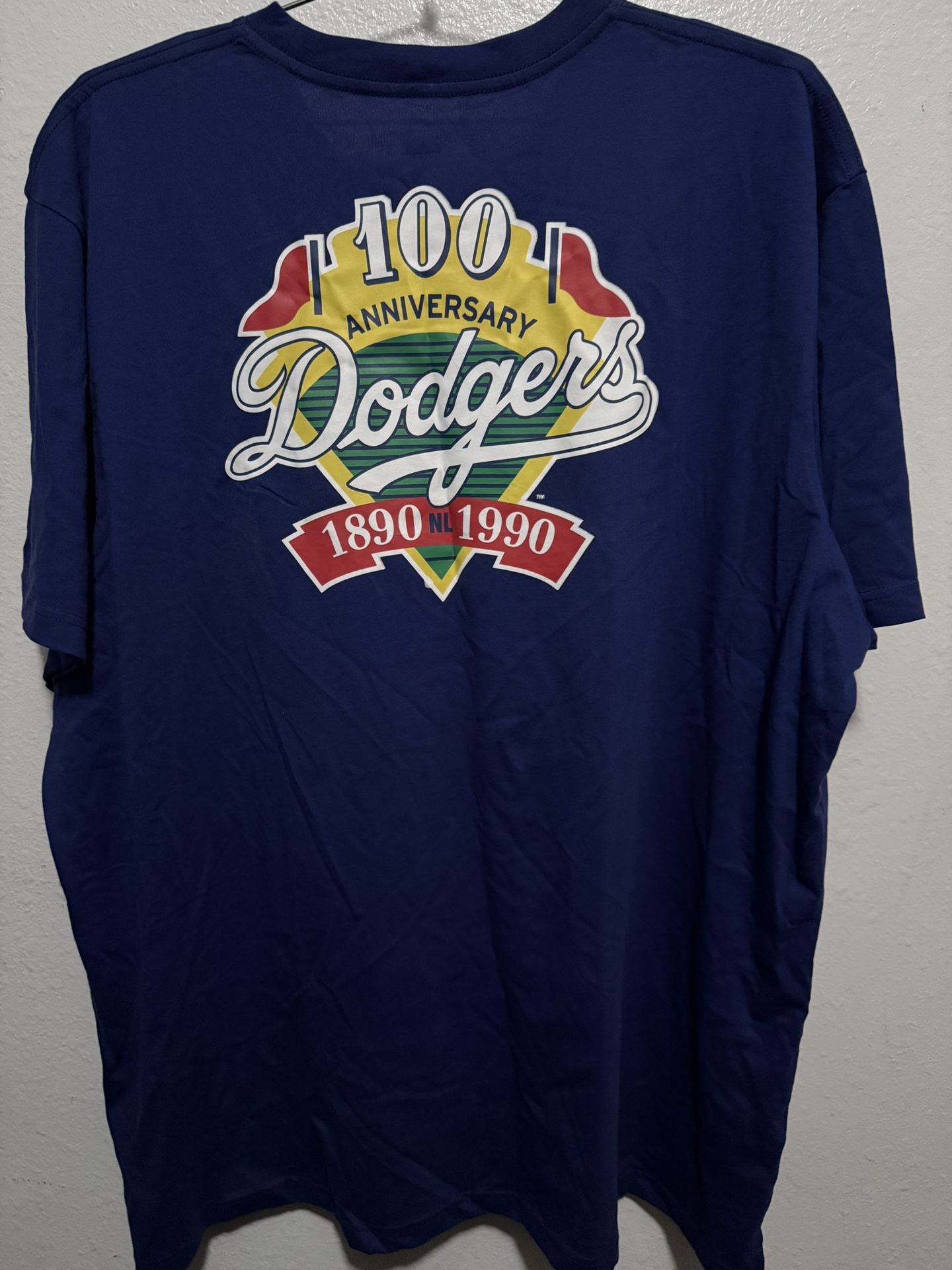 LOS ANGELES DODGERS 100th ANNIVERSARY NEW ERA TSHIRT