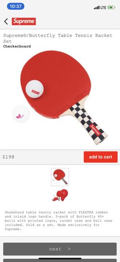 Supreme Butterfly table tennis racket set. DS