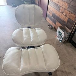 Cross Legged office chair.