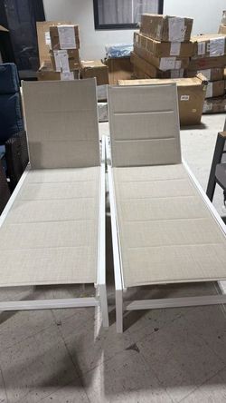 ❤️‍🔥 ✨Ending Summer Sale Patio Chaise Lounge Set of 2