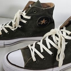 Converse Chuck Taylor All Star Hi Unisex Sneaker Shoes 162449C Green-Brown-White Men's  6