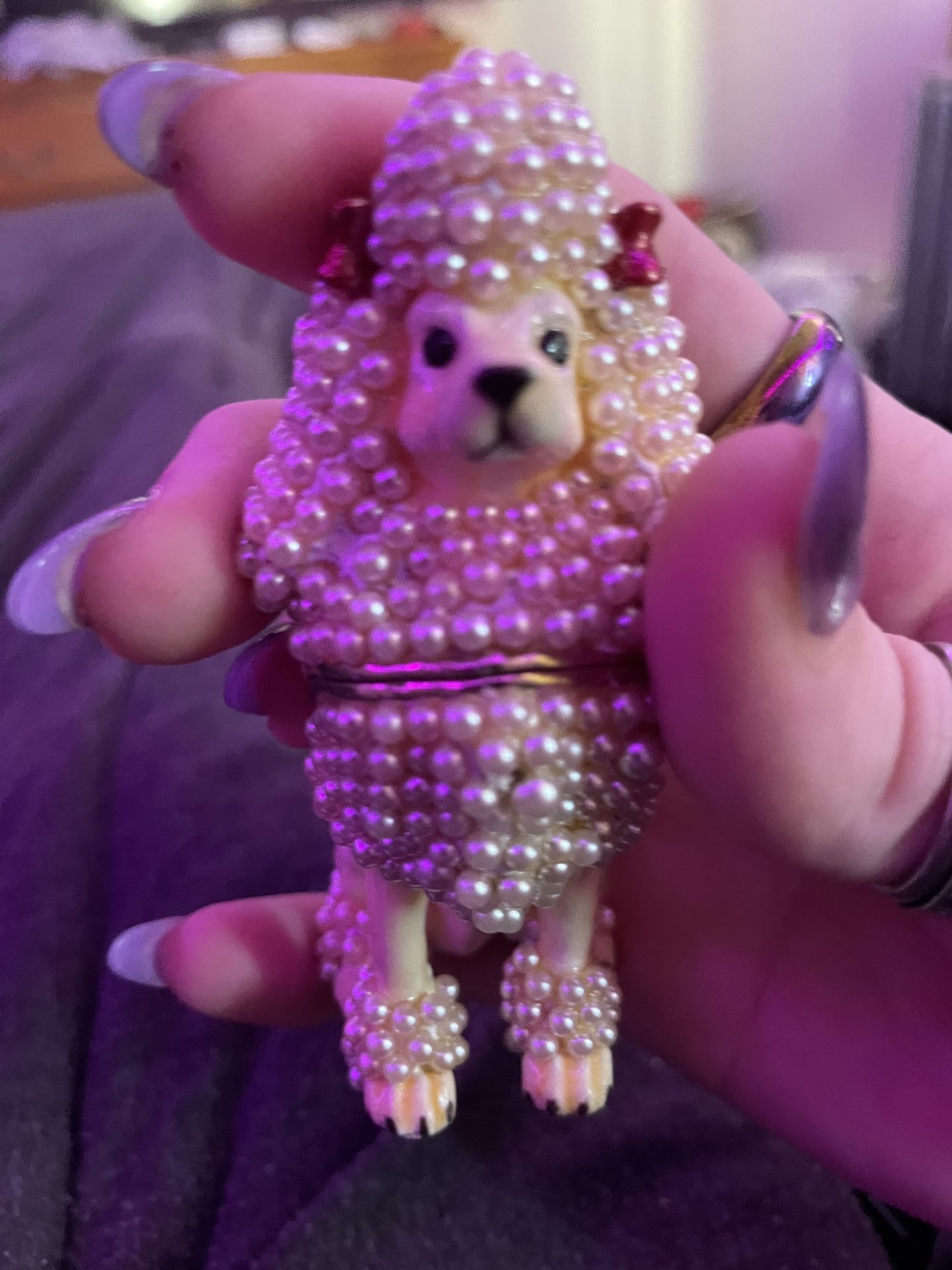 Vintage Porcelain Poodle Collectible