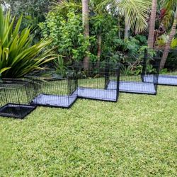 All SIZES All NEW Dog Crates & Tray - 2door Foldable Pet Kennels Xs - Xxxl Portable Animal Cages From $40-$100 Jaulas De Mascota Nuevos 5 SIZES 