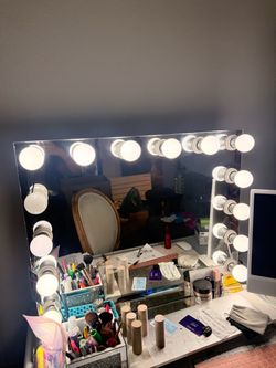 Vanity with lights