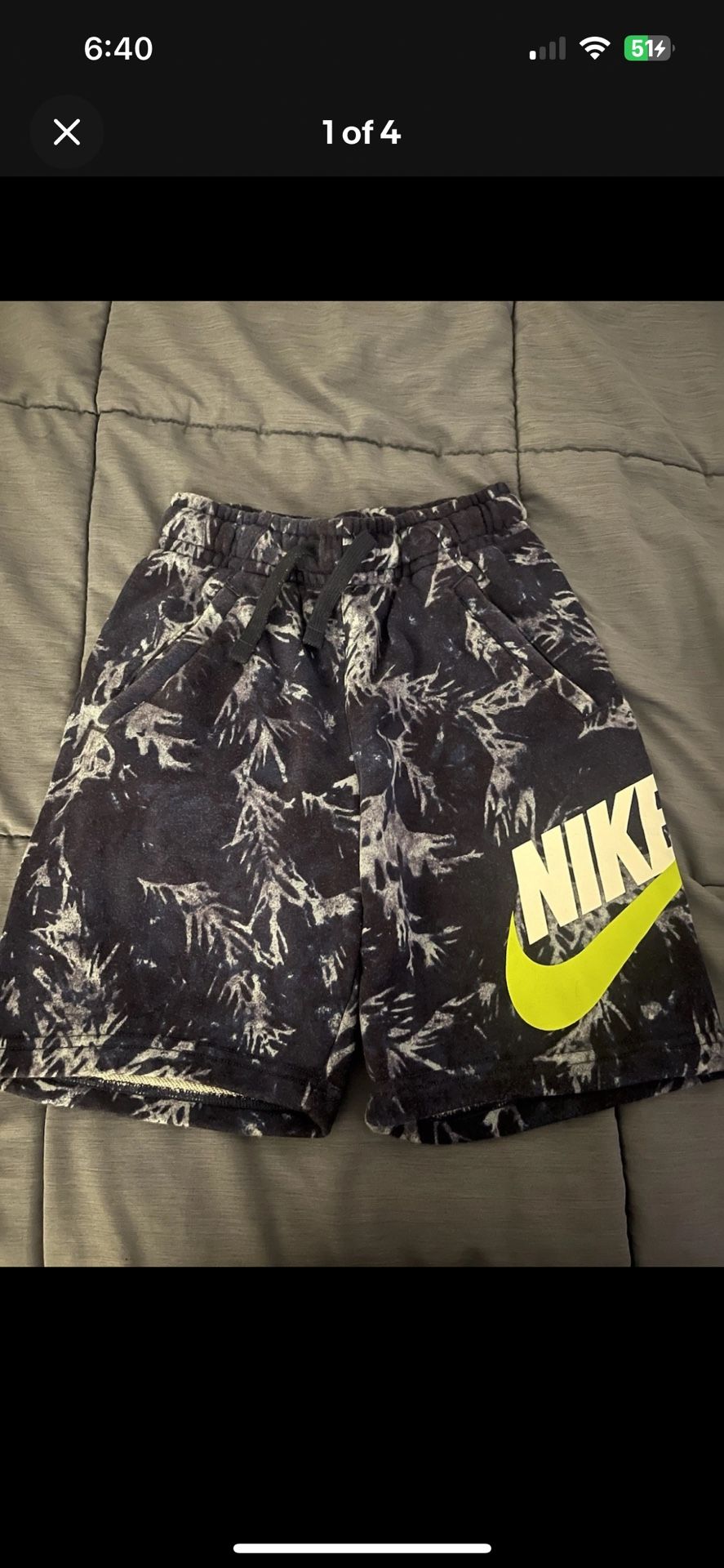 Boys Nike Youth Medium Athletic Shorts