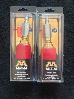 Mi-T-M rotating pressure washer nozzles