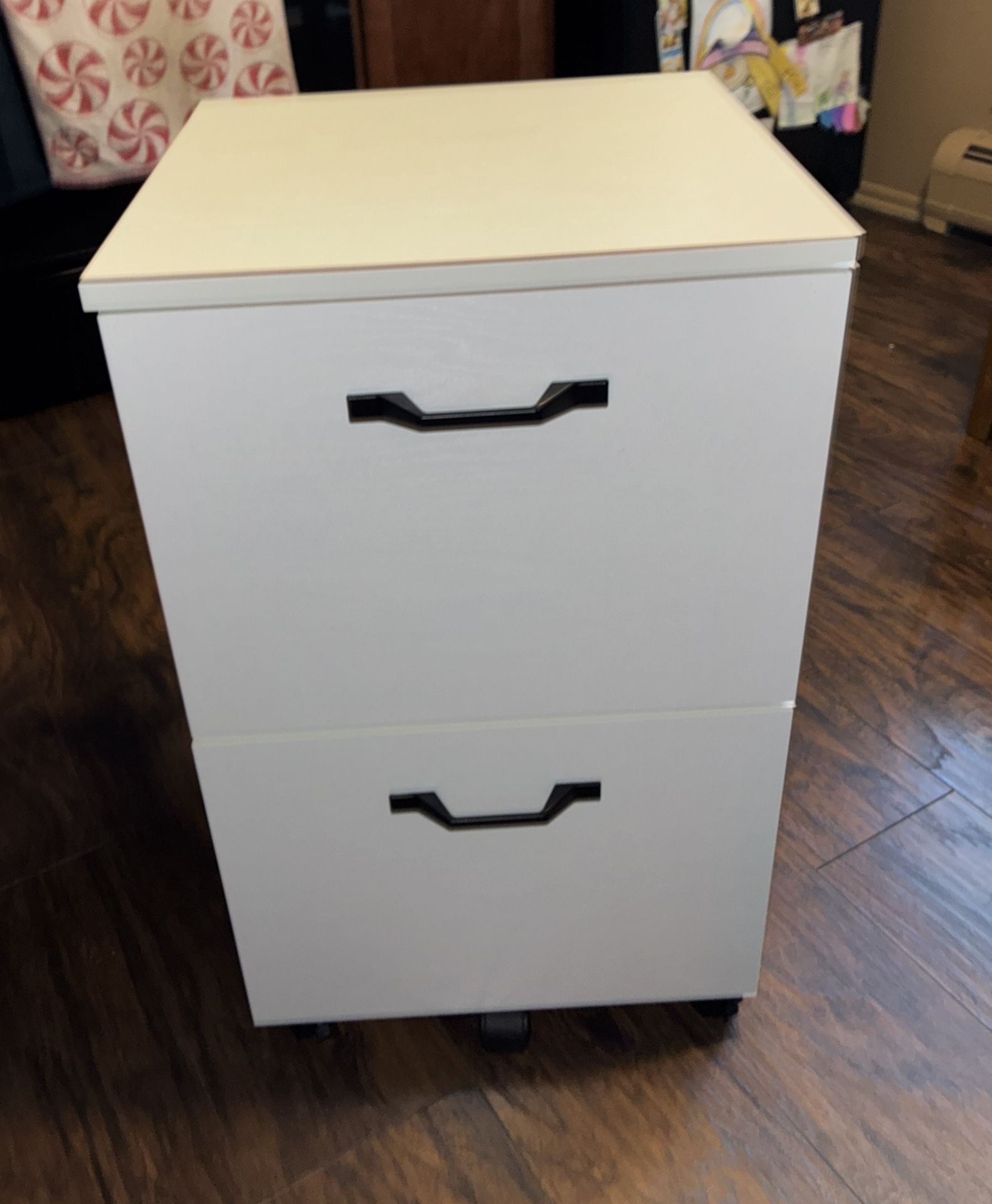 NEW 2-Drawer File Cabinet, Small Rolling Filing Cabinet for Home Office, Printer Stand, for A4, Letter-Size Documents, 15.7 x 16.5 x 27.6 Inches