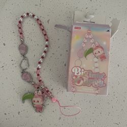 Labubu Big Into Energy Love Phone Charm