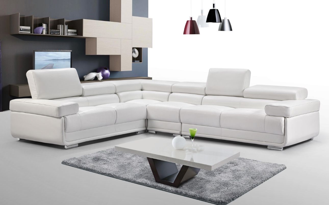 21 New Top Grain Leather Sectional Sofa