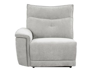 Tesoro Mist Gray Power Left Side Reclining Chair with Power Headrest