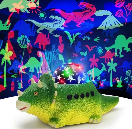 Brand New Dinosaur Night Light Projector for Kids Room, Dinosaur Toys for Kids 3-5, Christmas Birthday Gift for 3-8 Year Old Boys, Dino NightLight