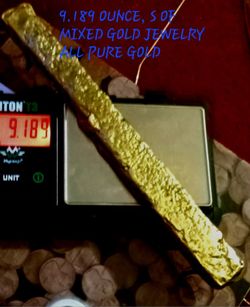 13 Inc,solid Piece Of Tons Of Pure Gold 