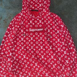 Louis Vuitton supreme hoodie size large
