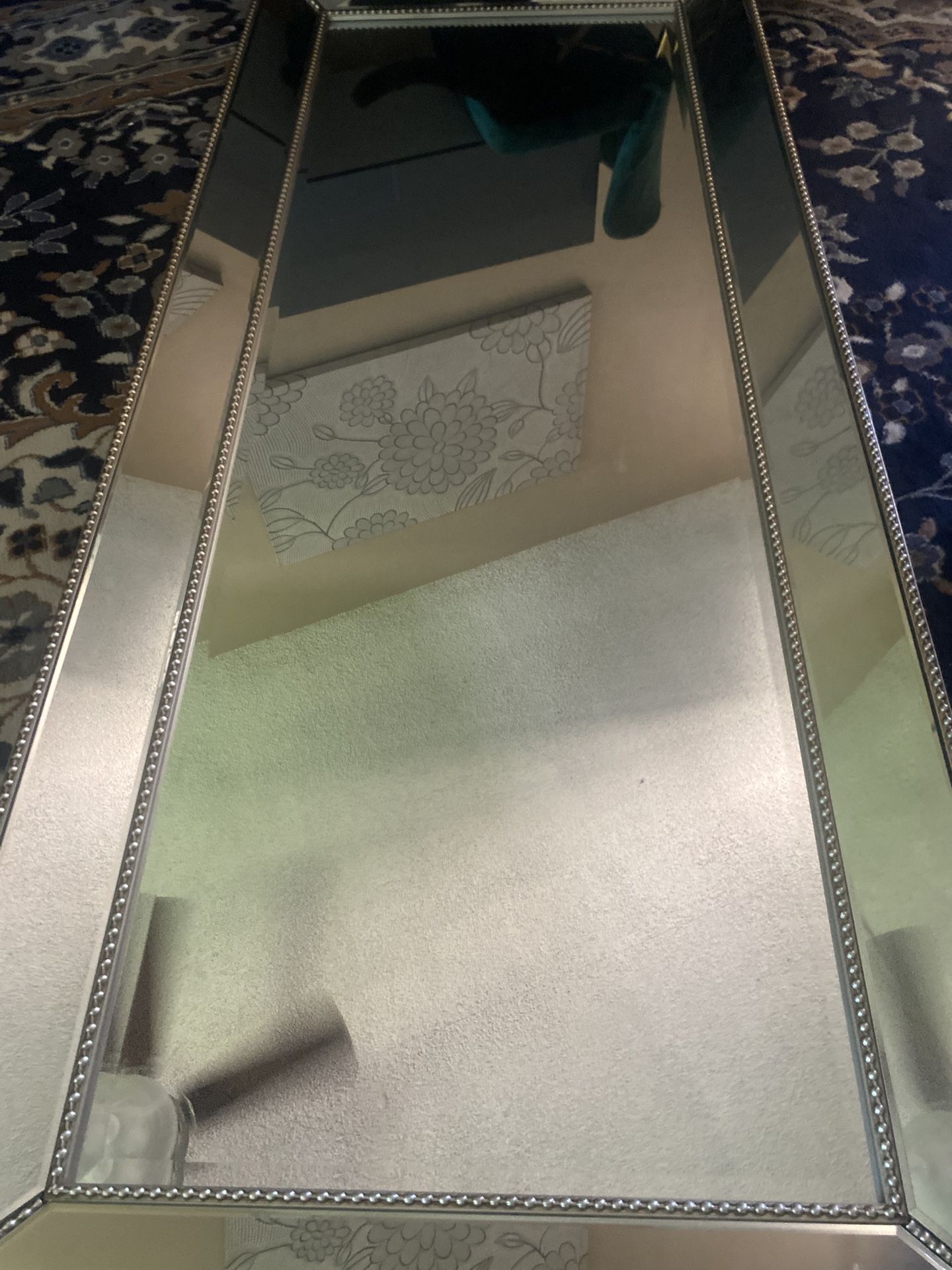 Long, Decorative Leaner Mirror