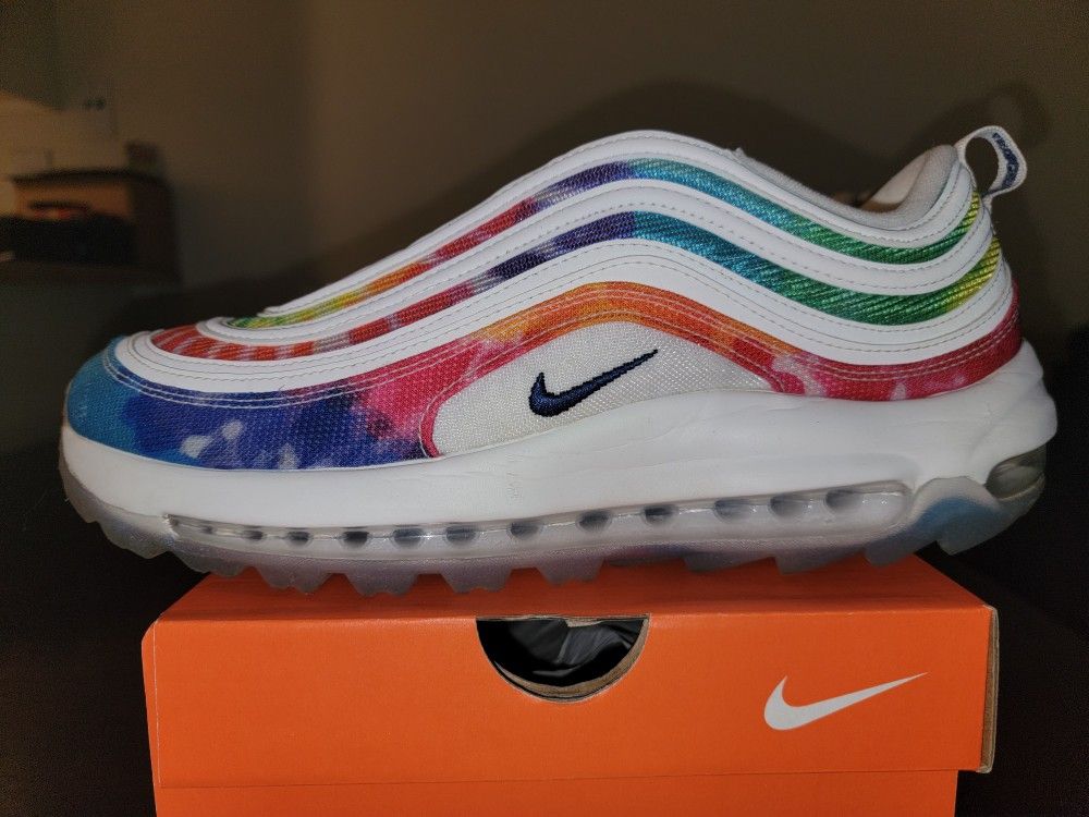 Nike Air Max 97 Golf NRG 'Tie-Dye' 2020 CK1219-100 Men Size 10.5