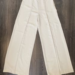 Mango Wide Leg Dress Pants Trousers 