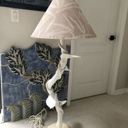 Vintage Pencil Leaf Floor Lamp