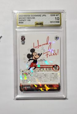 2023 Weiss Schwarz Japanese #056 Mickey Mouse Dds/S104  AGS 10 Gem Mint
