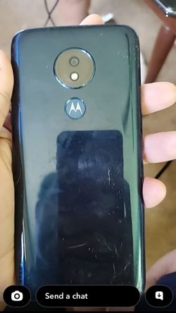 Blue mortorola phone