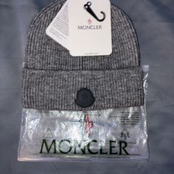 Grey Moncler Beanie