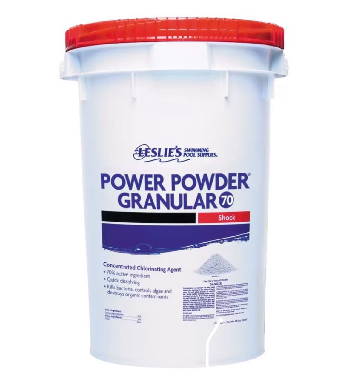 Power Powder Granular 70% Calcium Hypochlorite Pool Shock best shock 100Lbs