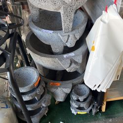 Molcajetes Nuevos De Piedra Negra Bolcanica Empiezan De $15 Asta De $200