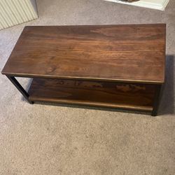 Wood & Metal Coffee Table