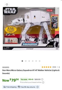 Star Wars Micro Galaxy Squadron AT-AT Walker Vehicle (Lights & Sounds)