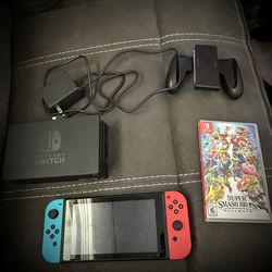 Nintendo Switch With Super Smash Bro’s