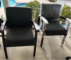 Set of 2 Upholstered Arm Chairs set of 4
